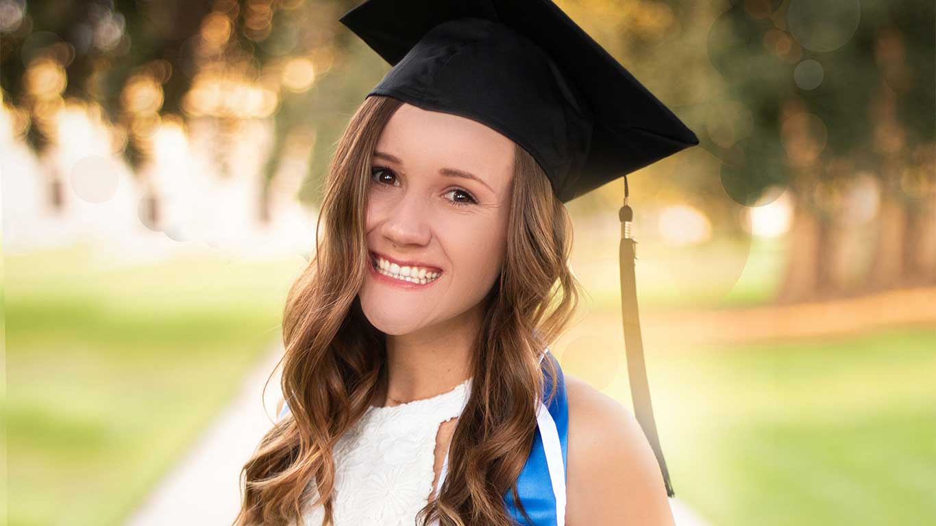 Graduate beginning her international education journey